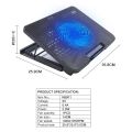 LED Lighting Adjustable Angle USB Laptop Cooler Fan Cooling Stand Bracket Base 2 Cooling Fan Laptop Cooling Pad Notebook Stand.