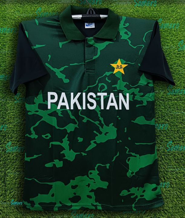 Pakistan Short Sleeve Polo Jersey For - Pakistan Cricket Jersey