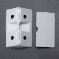 90Pcs Shelf Cabinet 90 Degree Plastic Corner Braces Angle Brackets White. 