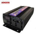 KOGEEK Pure Sine Wave Inverter 12V-220V 1000W Power Voltage  Converter Solar Car Inverters With LED Dis. 