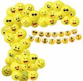 1/4 20 Piece Emoji Balloon Happy Birthday Balloons. 