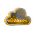 GC DIY Tulip Night Light, Cloud Shape Mirror Simulation Flower Sleeping Table Lamp Home Bedroom Decoration Birthday Gifts For Teen Girls Friends. 