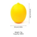 1pc Lemon Plastic Storage Box, Lemon Shaped Food Saver Storage Container, 450ml/15.8oz. 
