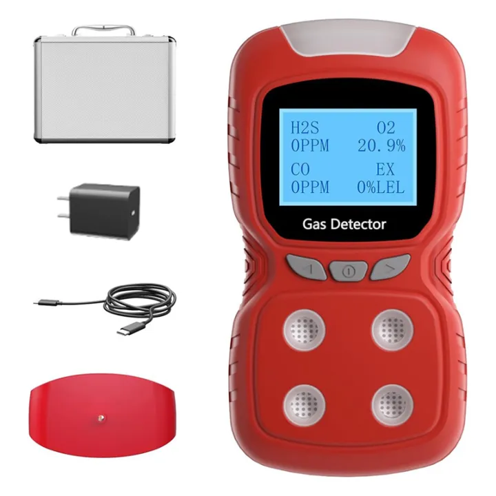4 Gas Monitor,4 Gas Detector for H2S,CO,LEL and O2, Multi Gas Detector 4 Gas Monitor,4 Gas Detector for H2S,CO,LEL and O2, Multi Gas Detector