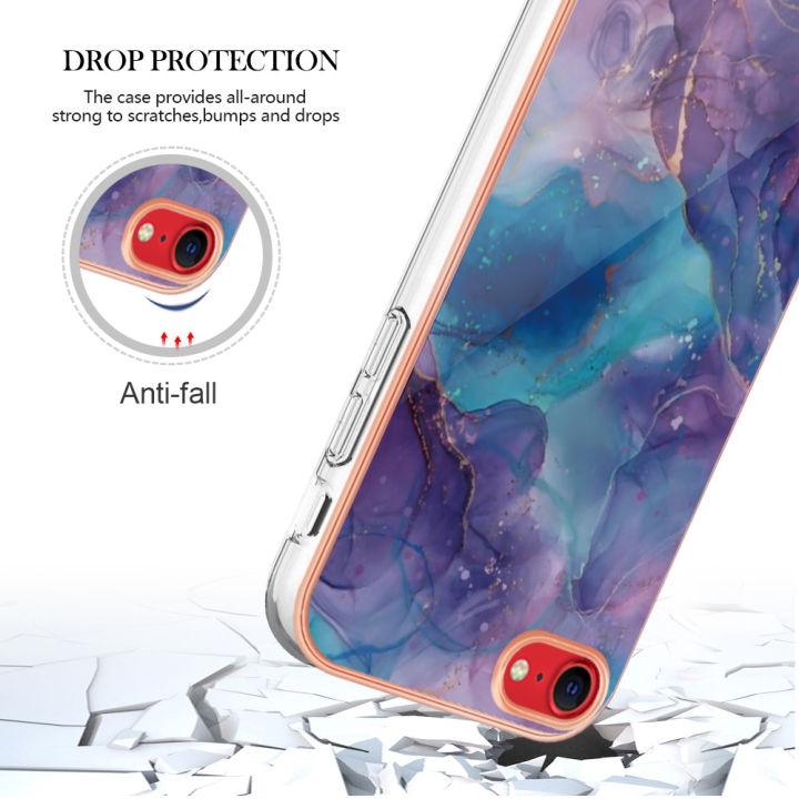 Fashion%20Plating%20Marble%20Case%20For%20iPhone%20SE%202022%20/%20iPhone%20SE%202020%20/%20iPhone%208%20/%20iPhone%207%20Phone%20Case%20Soft%20TPU%20Rubber%20Colorful%20Back%20Cover%20-%20Image%206