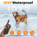 3300Ft Electric Dog Training Collar Remote Control IP7 Waterproof Rechargeable Dog Bark Collar for All Size Dog Vibration Sound. 