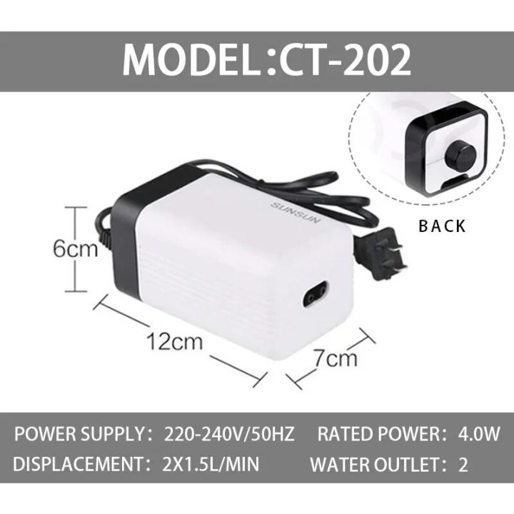 SUNSUN%20CT%20Series%20Aquarium%20aerator,Ultra%20Silent%20Aquarium%20Air%20Pump%20air%20compressor%20Oxygen%20Airpump%20Single%20Double%20Outlet.%20-%20Image%207