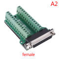 DB25 D-SUB Female 25Pin Plug Breakout PCB Board 2 Row Terminals Connector Tetuo.