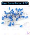 50Pcs Led Blue Led 3Mm Round Led Light Emitting Diode Basic Blue Led Light Bulbs For Electronics Project Indicator Front Panels Light Diy -  Rgb Light. 