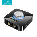 DoomHot Two In One Audio Bluetooth Adapter Digital Display 5.0 Bluetooth Audio Receiver Transmitter Two In One Aux Audio Adapter HIFI Audio Receiver HD Microphone Support USB Drive / TF Card / AUX / RCA. 