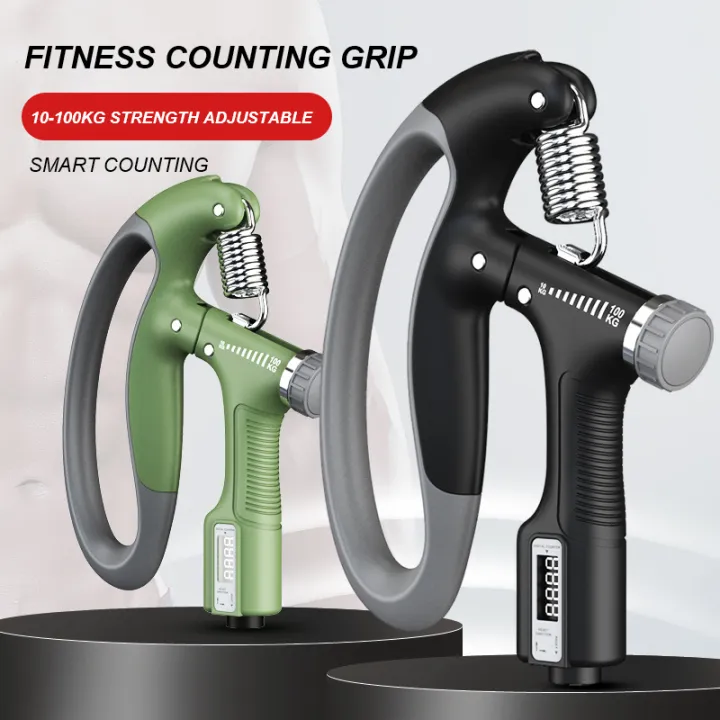 Adjustable countable hand grip 10kg -100kg resistance