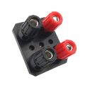 Audio Amplifier Terminal Block Bend Pin 4/6Position 4mm Banana Socket 4 6Position External Wiring Socket External Audio Jack Speaker Terminal Block Connector Banana Plug Speaker Amplifier Screw Post.