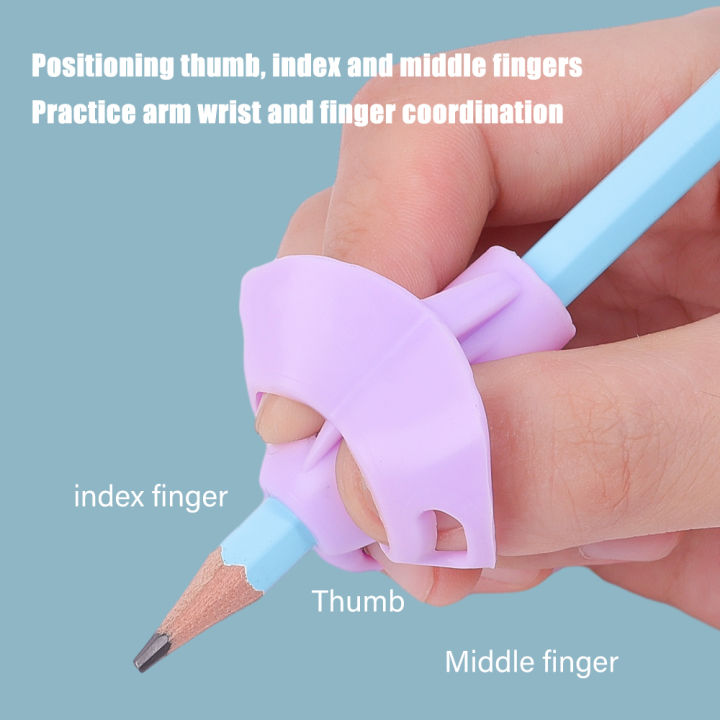 1/5pcs%20Silicone%20Pencil%20Grips%20Three%20Fingers%20Fixed%20Handwriting%20Posture%20Correction%20Grip%20Trainer%20Kids%20Pencil%20Holder%20Writing%20Grip%20-%20Image%208