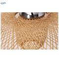 Bamboo Ceiling Light Fixture Lamp E27 Base Rustic for Passway Living Room 65cm. 