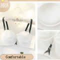 High quality thin bra breathable bra wireless bra small chest gathered bra seamless bra. 