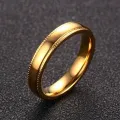 Vnox Mens Little Finger Ring Gold Color Stainless Steel anillo masculino Male Jewelry. 