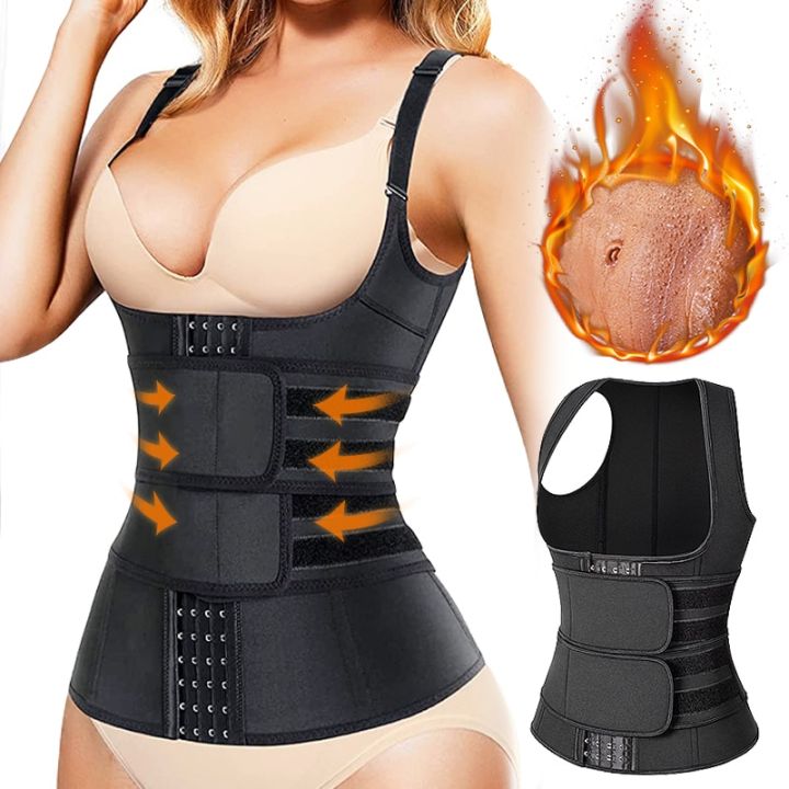 Women%20Body%20Shaper%20Sweat%20Waist%20Trainer%20Vest%20for%20Women%20UnderCorset%20Cincher%20Tummy%20Control%20Sport%20Girdle%20with%20Adjustable%20Belt%20-%20Image%203