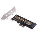 NVMe PCIe M.2 NGFF SSD to PCIe x1 adapter card PCIe x1 to M.2 card with bracket. 