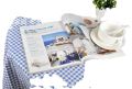 M2O8 Coffee Plaid Tablecloth Fabric Pastoral Fashion Cotton Linen Lace Tablecloth Tablecloth Restaurant Tablecloth Tea. 