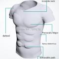 ABS 8 Pack Muscle Body Shirts Men Removable Pads Shaper Abdominal Underwear Corset Power Tops Invisible Undershirts Prayger. 