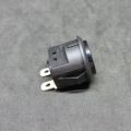 2Pcs- Self-Lock Round BLACK Color 2 Pin AC 250V 16A On Off 2 Terminal Push Button SPST Self Locking Push Button Switches For Car Bus Truck Auto Bike Start Button Switch.