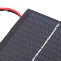 1W 5.5V Solar Cell Epoxy Polycrystalline Solar Panel+Clip For Charging 3.7V Battery System Toy LED Light Study 95*95MM.