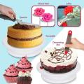 Goglor 164 Pcs Multi-function Cake Decorating Kit for Beginners, Cake Turntable Set Pastry Tube Fondant Tool for Kitchen Dessert Baking Supplies. 