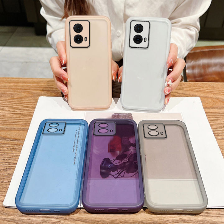 Sroof Case For Motorola Moto G85 New transparent color mesmerizing soft shell Phone Case Back Cover