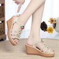 High Heel Platform Sandals Women's Flat Shoes Fairy Style2023New Popular Women's Shoes Bohemian Beach Shoes. 