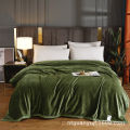Flannel solid color thickened warm blanket double-sided velvet multifunctional single double blanket gift blanket. 