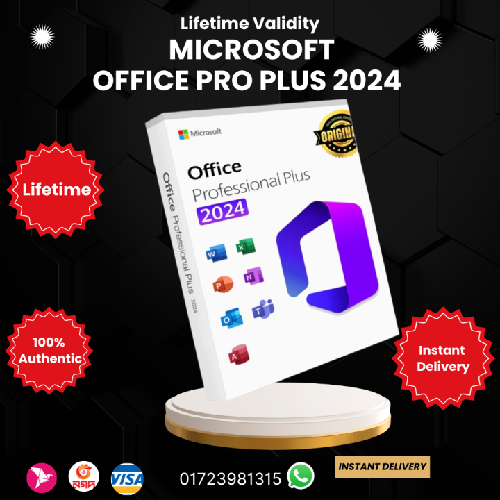 Microsoft Office 2024 1 Account Lifetime Validity 100% Genuine | Daraz ...