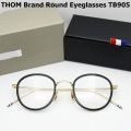 Brand Alloy Acetate Glasses Frame Men Women Vintage Round Prescription Eyeglasses Myopia Eyewear With Original Box tb905. 