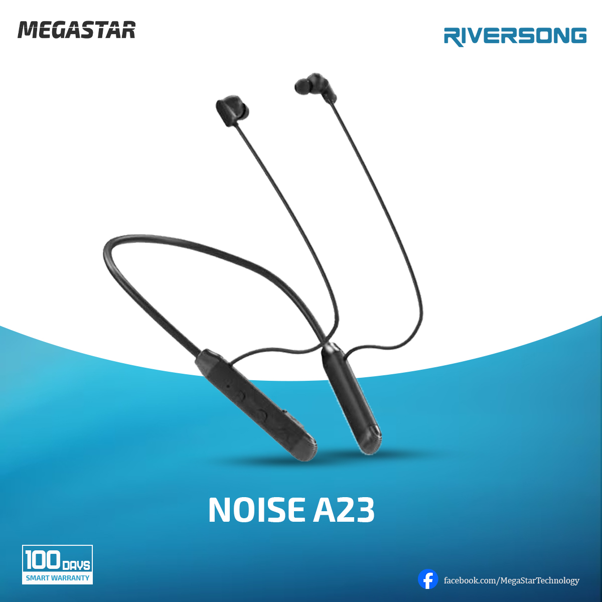 Noise A23 Metallic Bluetooth Headset/Earphone Neckband