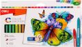 Deli EC20020 Plastic Crayon 24 Colors.