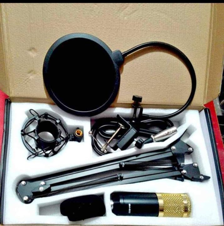 BM800%20Condenser%20Microphone%20Full%20Studio%20Package,%20BM%20800%20Condenser%20Microphone,%20XLR%20to%203.5mm%20Audio%20Cable,%20POP%20Filter,%20Anti%20Wind%20Foam,%20Shock%20Mount,%20Flexible%20Stand,%20Clip%20-%20Image%204