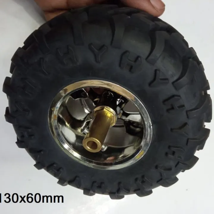 17mm%20HEX%20With%20130mm%20WHEEL%20D130mm%20Robotics%20RUBBER%20Tier%20Wheel%20130x60mm%20With%206mm%20Brass%20Copper%20Long%2017mm%20Hex%20Shaft%20Coupling%20Robotic%20Wheels%20Tire%20For%20Arduino%20Smart%20Robot%20Car%20Wheel%20DIY%20-%20Image%204