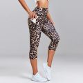 Yoga Pants Women with Pocket Capris Cropped Leggings Sport Girl Gym Pants Tummy Control Jogging Tights Female Fitness Trouers.