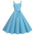 Female Robe Weddings As A Guest Formal Spaghetti Strap Large Hem Solid Midi Dresses With Bowknot Back Zipper Elegant Dress. 
