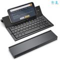 BOW Folding Keyboard Wireless Rechargeable Foldable Bluetooth Keyboard Pocket Keyboard with Pocket Size for Phone iPad.