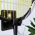 2x Wall Mounted Racket Rack Portable Wall Hook Metal Badminton Racket Hook. 