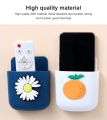 1 pcs Wall Mounted Storage Box Mobile Phone Socket Holder TV Air Conditioner Remote Control Organizer Self-adhesive Box.