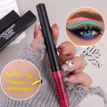 12 Colors Colorful Liquid Eyeliner Pen Waterproof Long Lasting No Blooming Eye Liner Quick Drying Matte Colored Eye Liner.