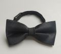 Men's Black Adjustable Bow Tie | Pre-Tied Formal Bow Tie for Wedding Party.