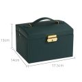 Hot Selling Three-Layer PU Leather Drawer Style Jewelry Box Earring Jewelry Storage Box Earrings With Locked Jewelry. 