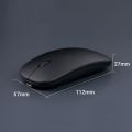 (Ready Now)C7002 2400DPI 4 Keys Colorful Luminous Wireless Mouse, Color: Dual-modes White. 