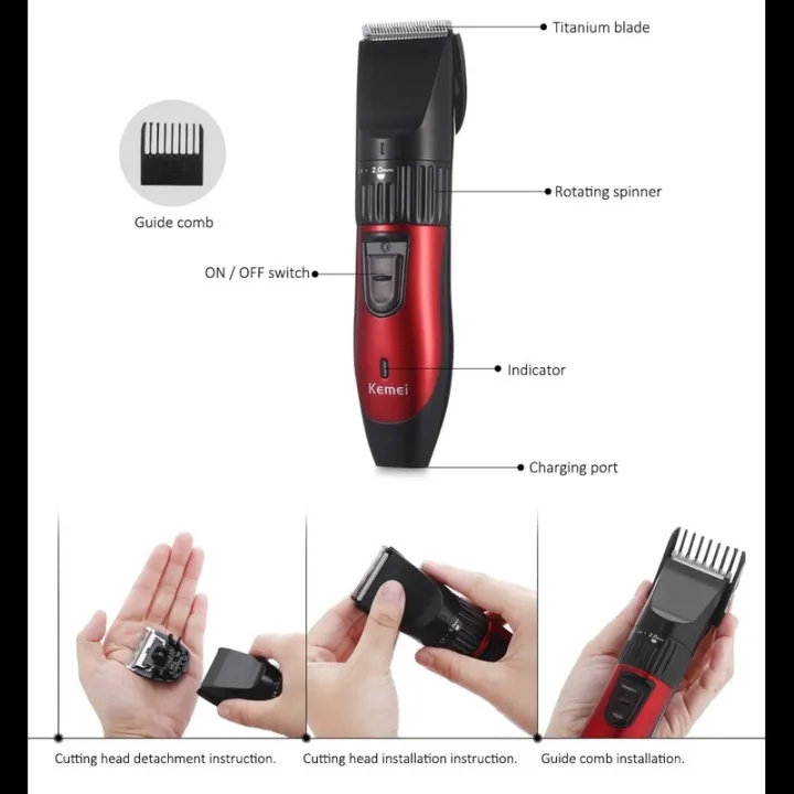 Kemei%20KM-730%20Rechargeable%20Electric%20Hair%20Clipper%20Trimmer%20Hair%20Cutting%20Machine%20-%20Image%205