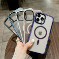 HODON Luxury Matte Clear Candy Magnetic for Magsafe Case For iPhone 17 16 15 14 13 12 11 Pro Max 14 15 16 Plus Cases Translucent Wireless Charging Armor Hard Phone Cover. 