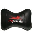 Bike Pillow. PVC leather soft foam back side protect. pillow for motorcycle Apache. Black. 