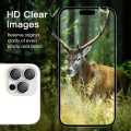 For Appe iphone 15 Pro / iphone 15 Pro Max Camera Lens Protector Tempered Glass Screen Protector, Anti-Scratch Premium Tempered Glass Film Aluminum Alloy 3D Lens Ring Cover for iphone 1 Set (Natural Titanium / Black / Blue / White).