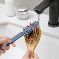 Comb Cleaning Tool Embedded Hair Brush Comb Cleaner Plastic Handle Home Use Quickly Clears All Excess Hair From Hairbrush. 